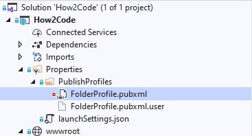 Visual Studio Edit Folderprofile